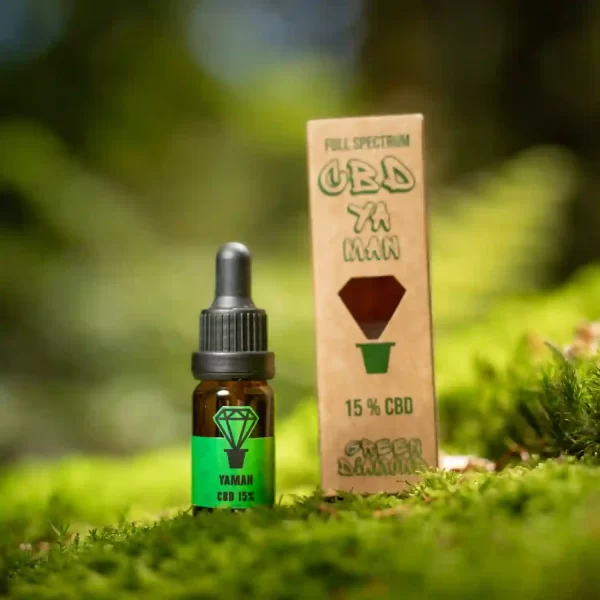 CBD kapky pro muže, YAMAN - CBD olej pro muže Green Diamond, CBD bylinný olej pro muže